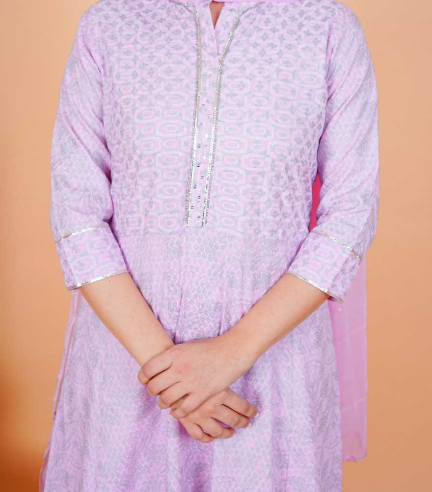 Women's Kurta And Palazzo Set Rayon