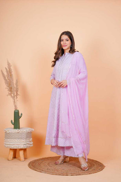 Women's Kurta And Palazzo Set Rayon