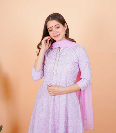 Women's Kurta And Palazzo Set Rayon