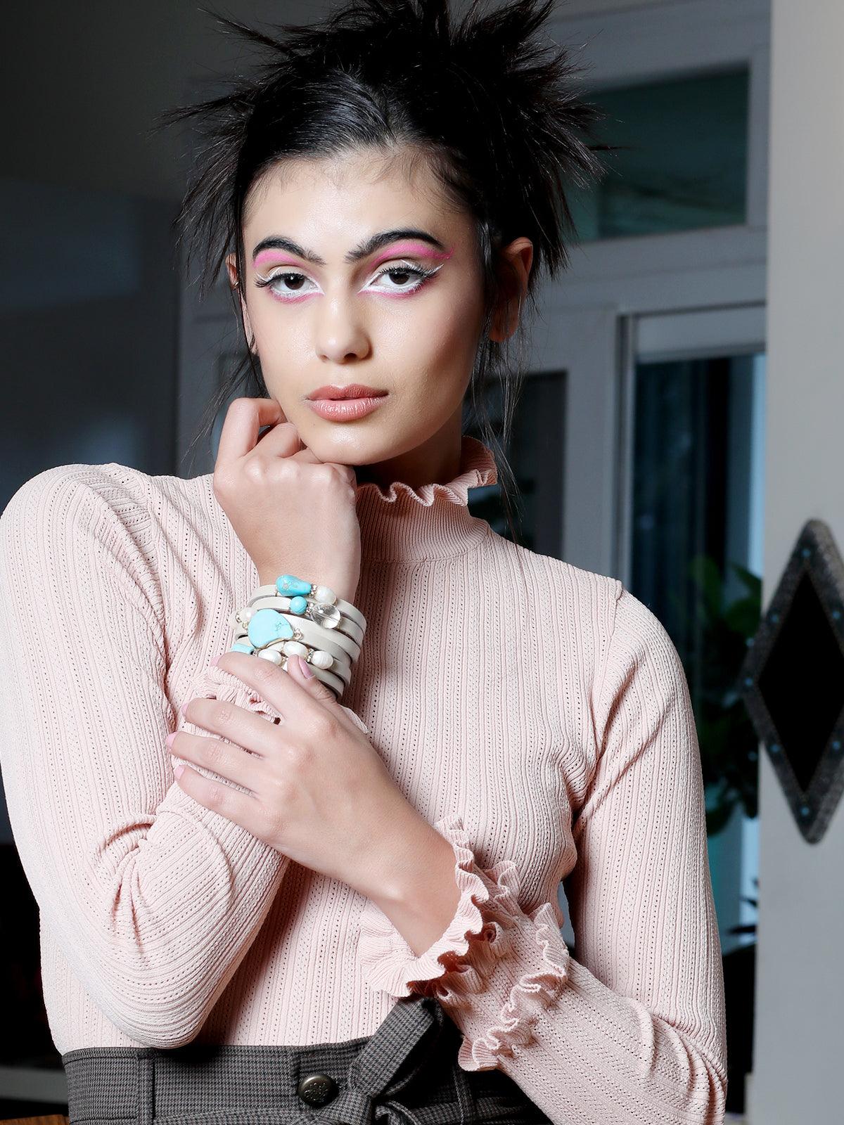 Women's Multilayered Wide Bracele