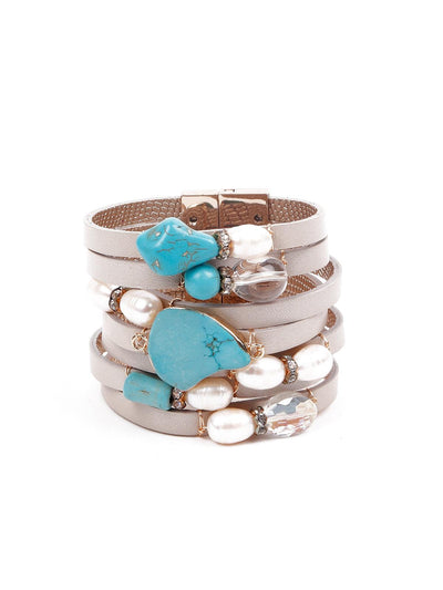 Women's Multilayered Wide Bracele