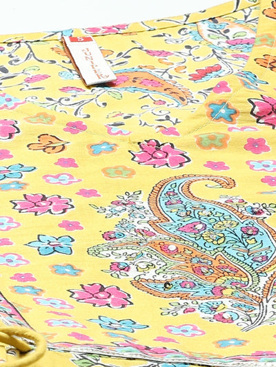 Women's Floral Printed Anarkali Dress & Dupatta Set