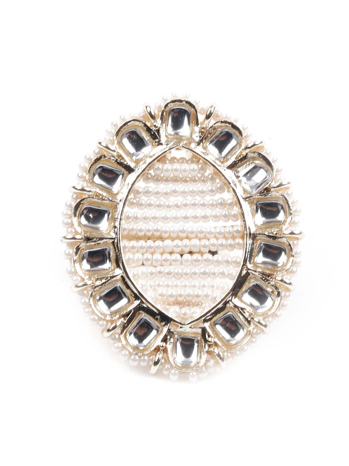 Women's Pearl  Embellished Rin