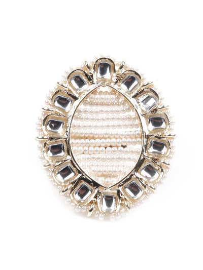 Women's Pearl  Embellished Rin