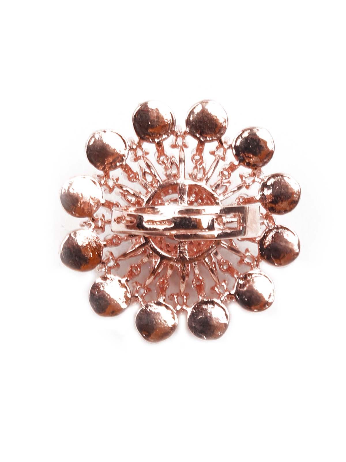Women's Rose Gold Austrian Diamond Studded Rin