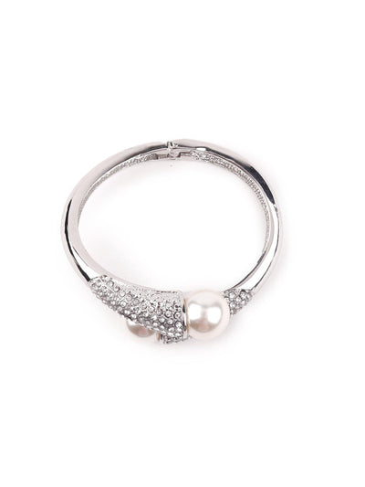 Women's Silver-Studded Kada Bracelet For Wome