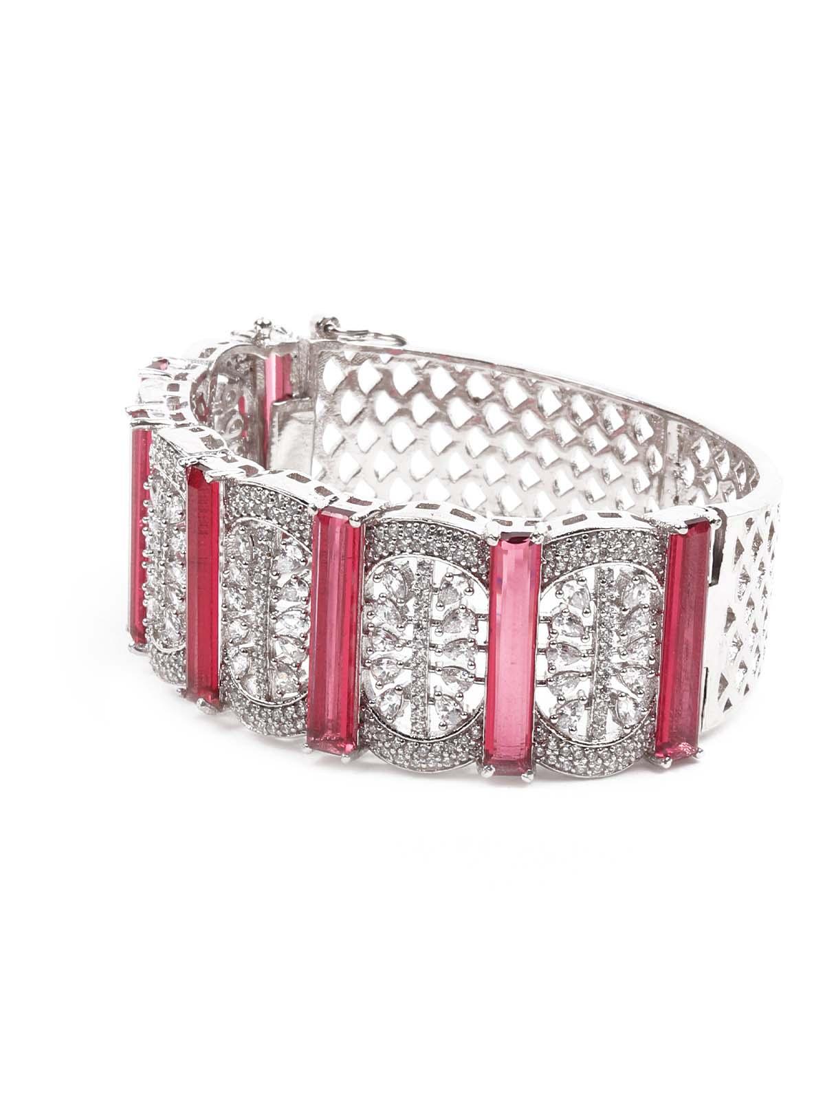 Women's Sparkling German Rhodium Embellished Bracele