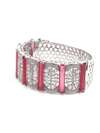 Women's Sparkling German Rhodium Embellished Bracele