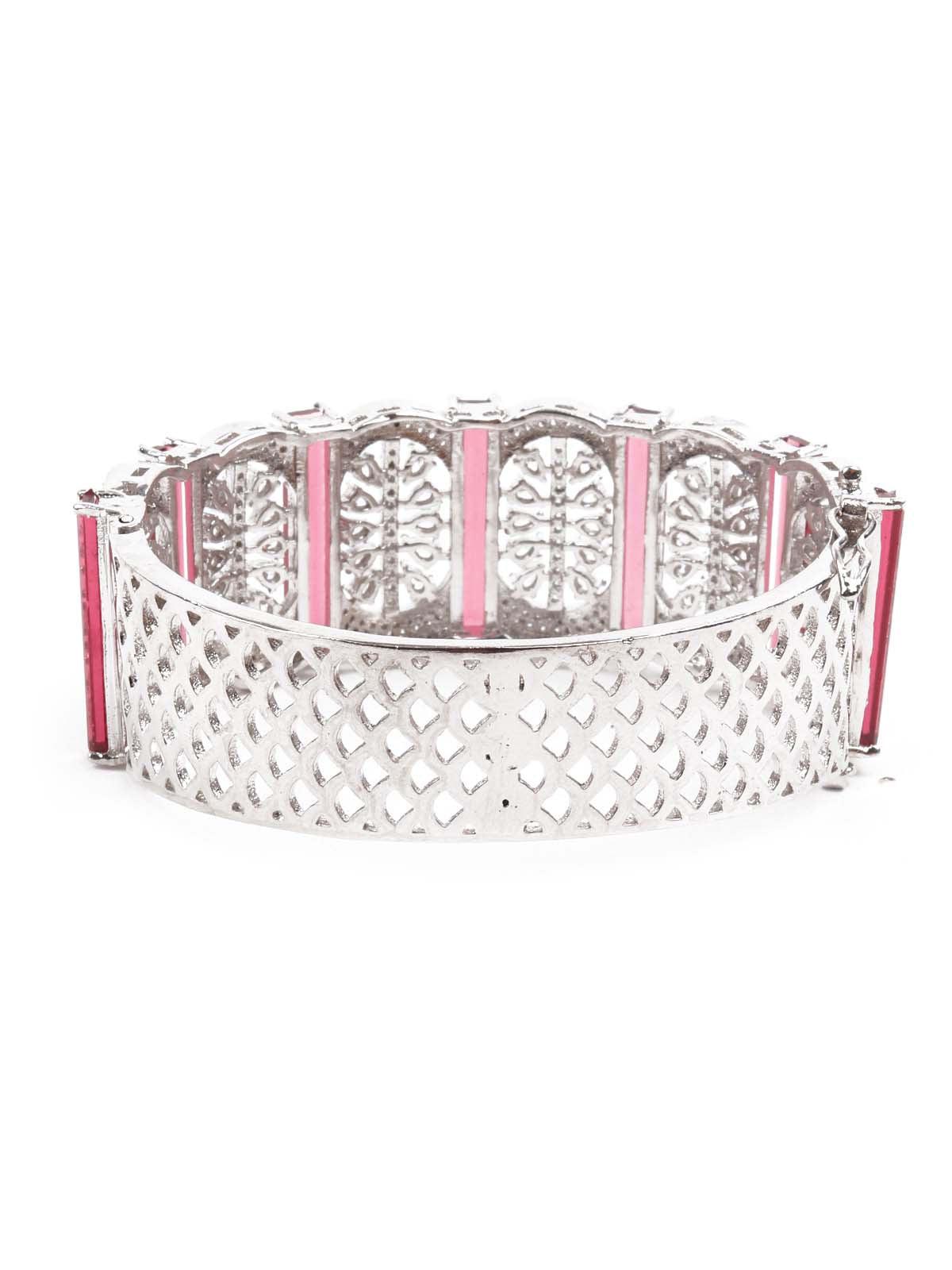 Women's Sparkling German Rhodium Embellished Bracele