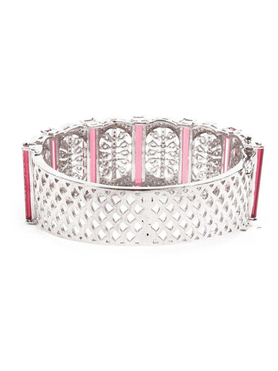 Women's Sparkling German Rhodium Embellished Bracele