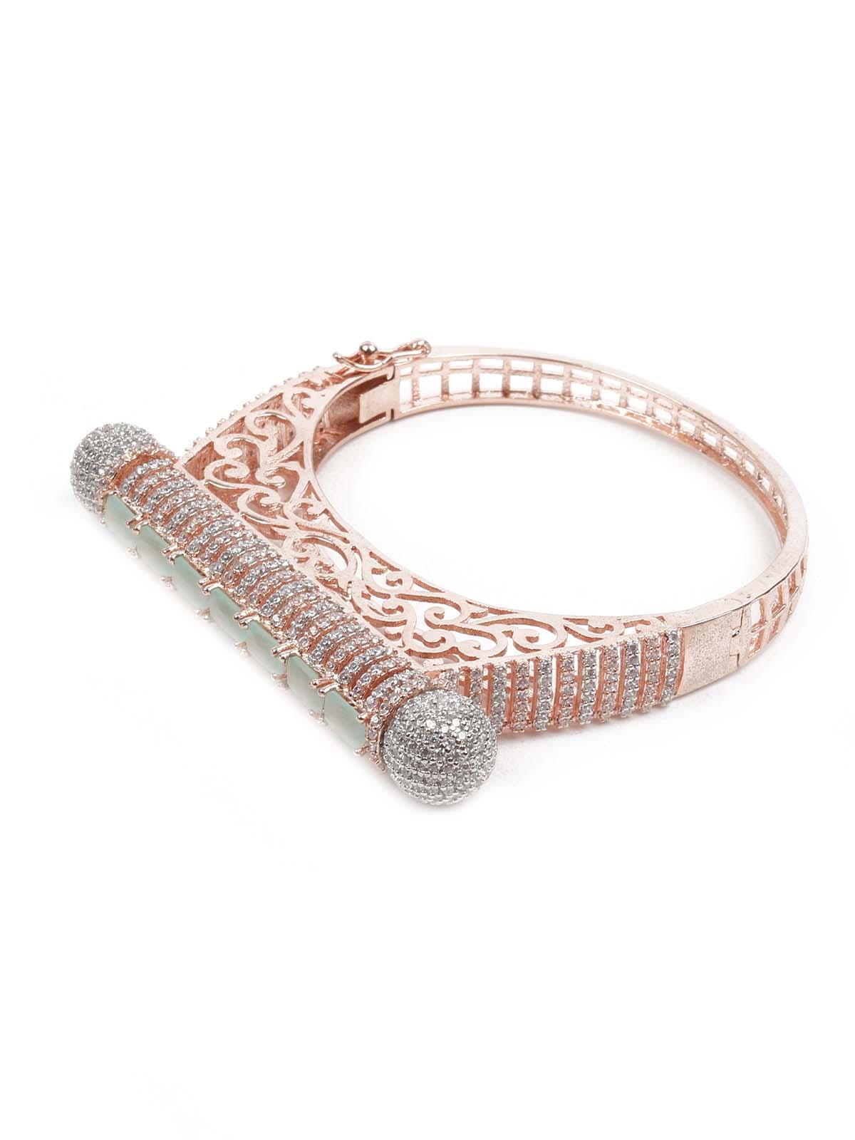 Women's Sparkling Rose Gold Embellished Bracele