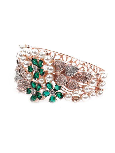 Women's Sparkling Rose Gold Embellished Bracele