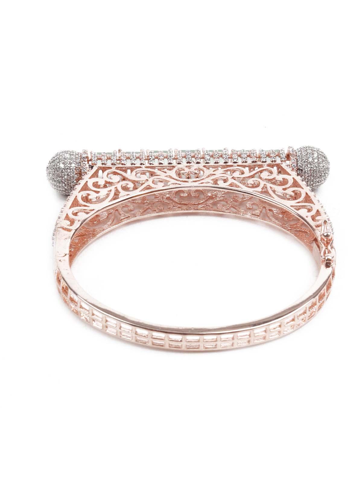 Women's Sparkling Rose Gold Embellished Bracele