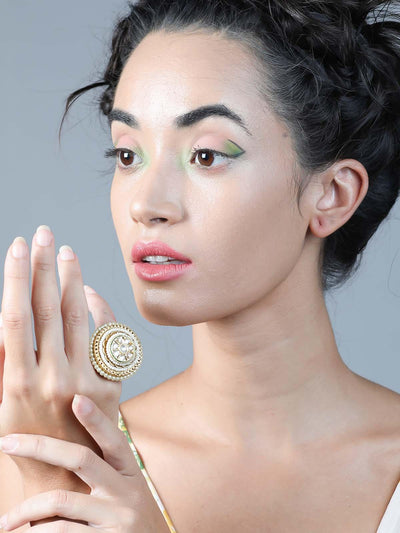 Women's Stunning Beaded Embellished Ring For Wome