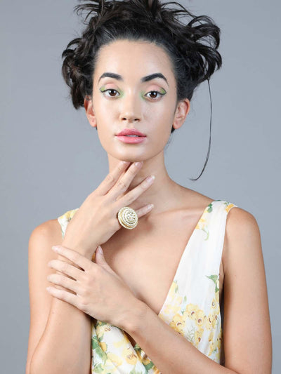 Women's Stunning Beaded Embellished Ring For Wome