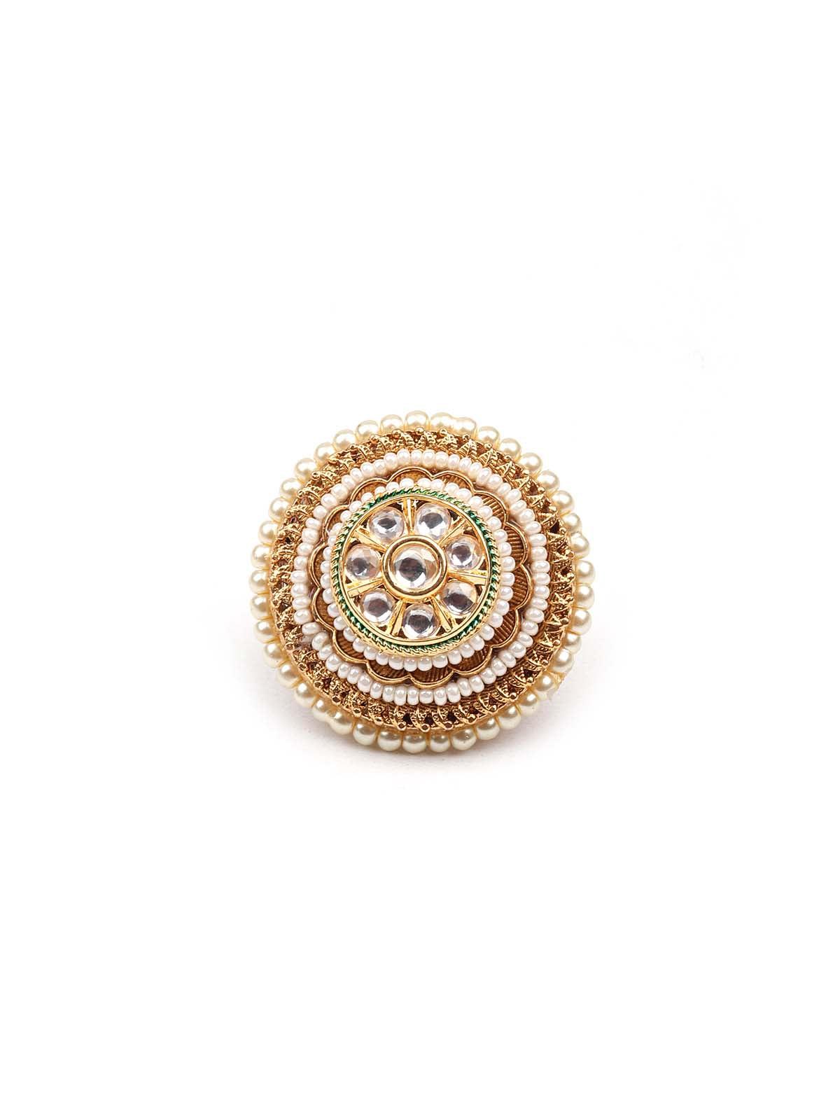 Women's Stunning Beaded Embellished Ring For Wome