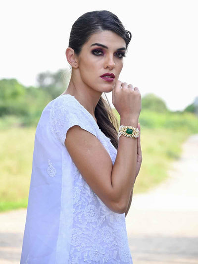 Women's Stunning Embellished Gold Bracele