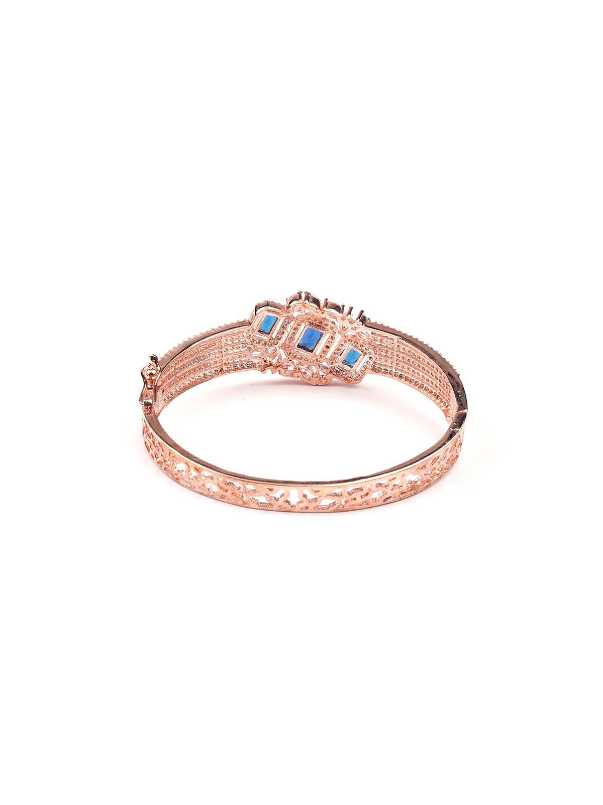 Women's Stunning Rose Gold Princess Embellished Bracele