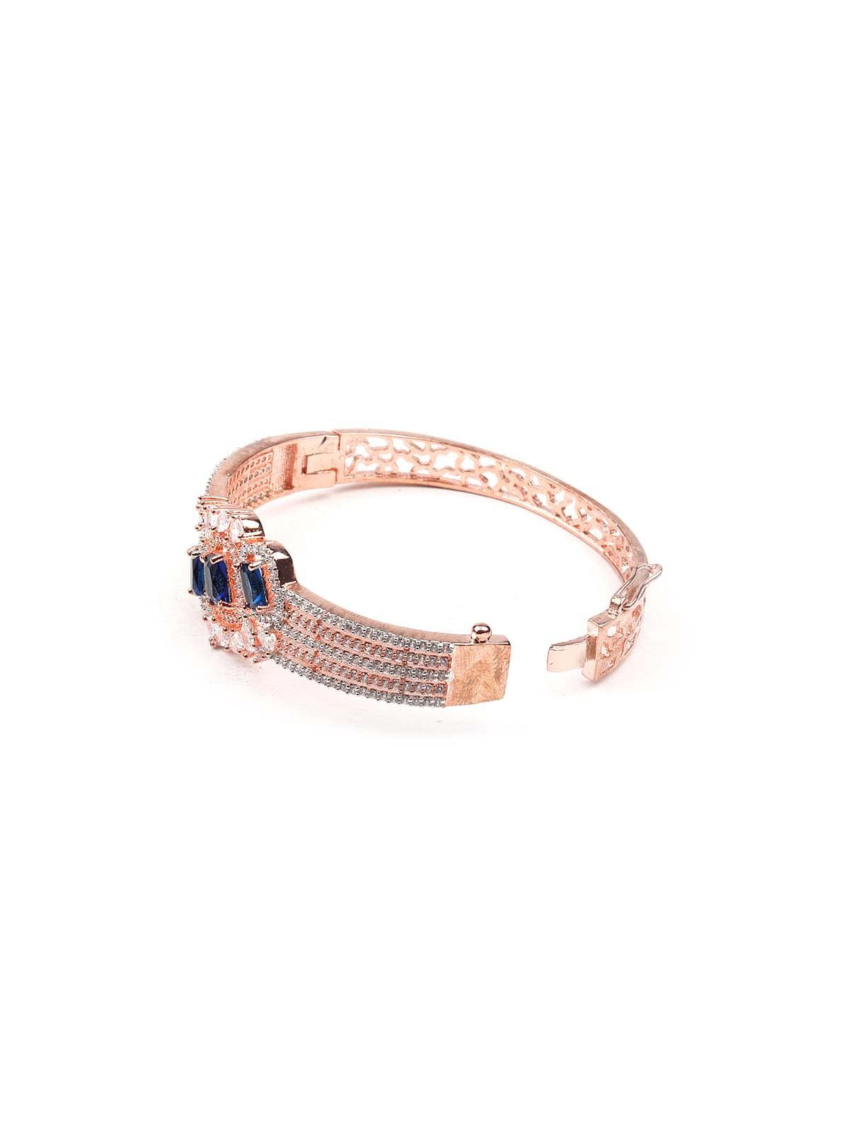 Women's Stunning Rose Gold Princess Embellished Bracele