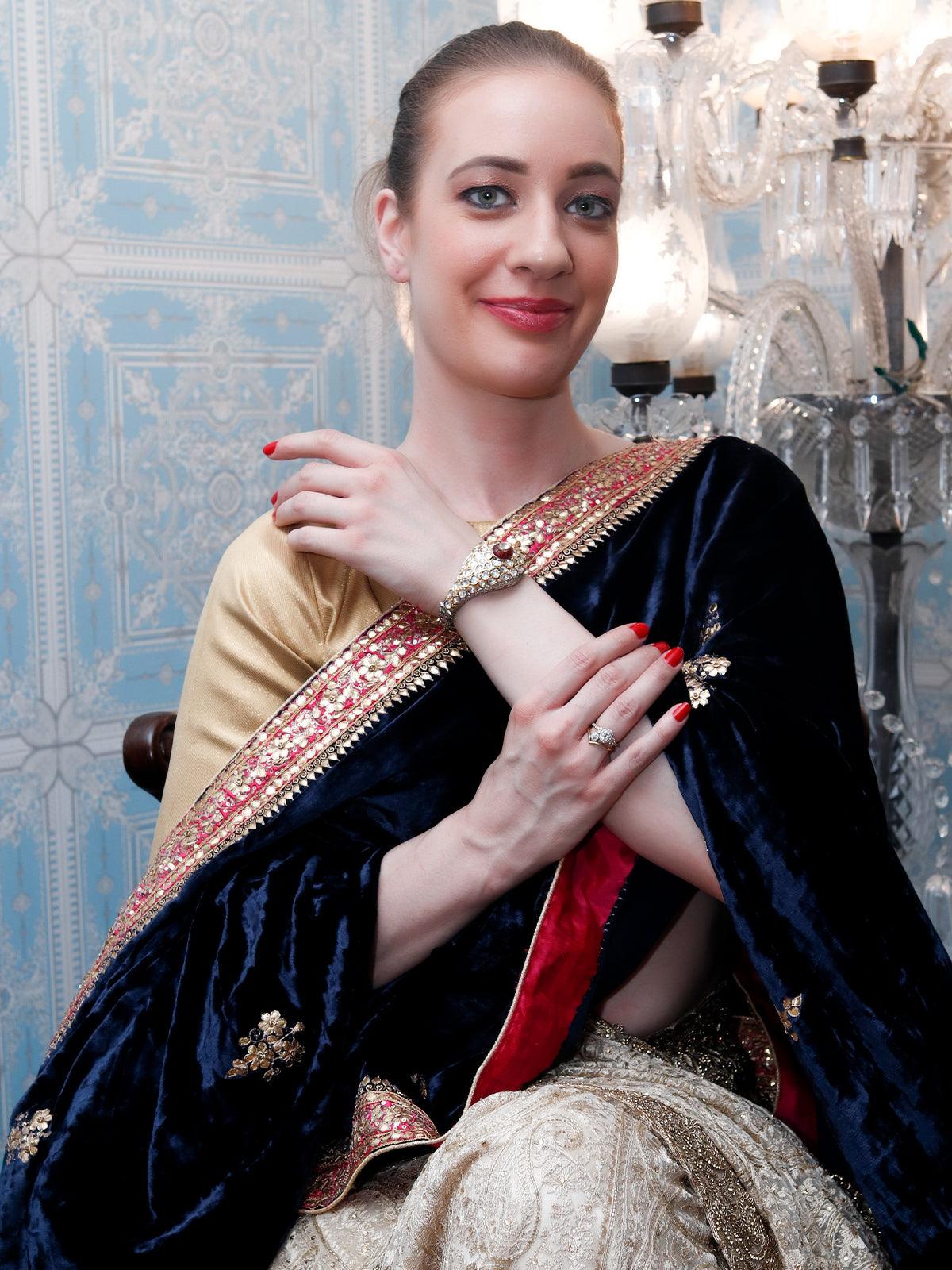 Women's Stunning Silver And Gold Double Toned Bracele