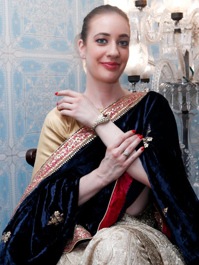 Women's Stunning Silver And Gold Double Toned Bracele