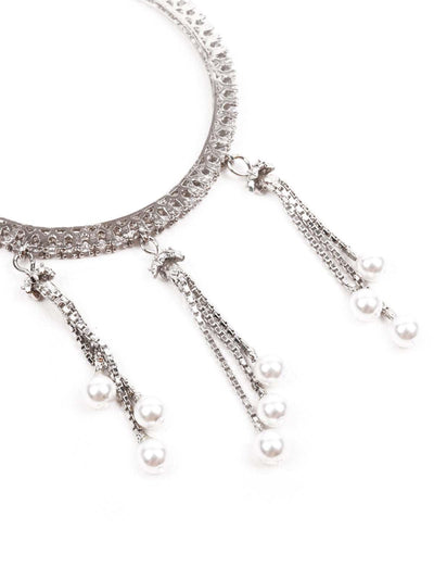 Women's Stunning Silver Ethnic Bangles With Latka