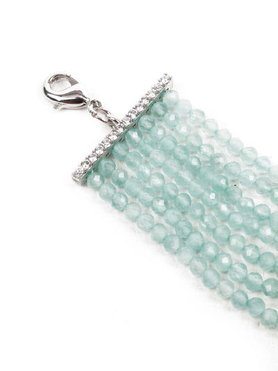 Women's Stylish Embellished Floral Pearl Bracelet