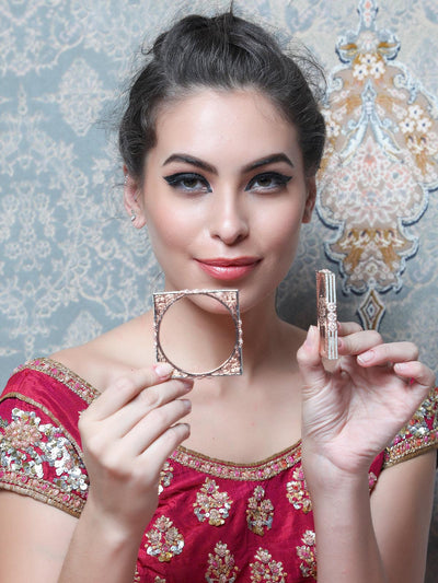 Women's Stylish Square Dual Tone Bracelet