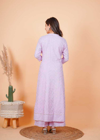 Women's Kurta And Palazzo Set Rayon